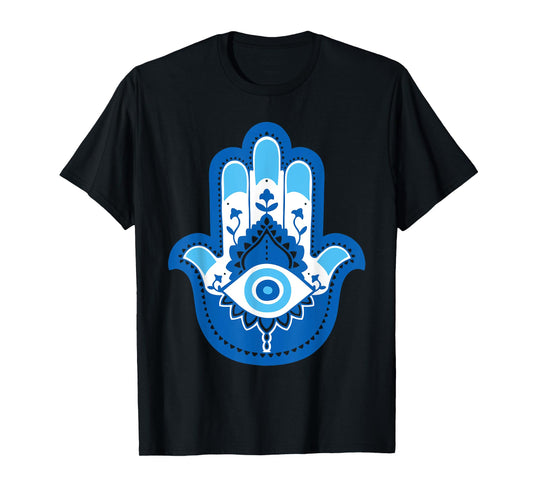 Hamsa Fatima Hand Yoga Graphic T-Shirt
