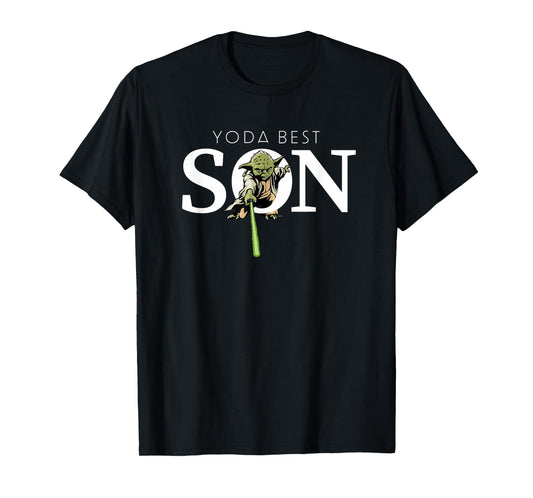 Star Wars Yoda Best Son Lightsaber Gift for Family T-Shirt