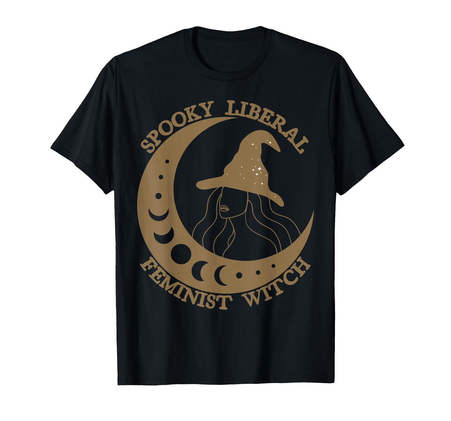 Spooky Liberal Feminist Witch Halloween Witch Vibes T-Shirt