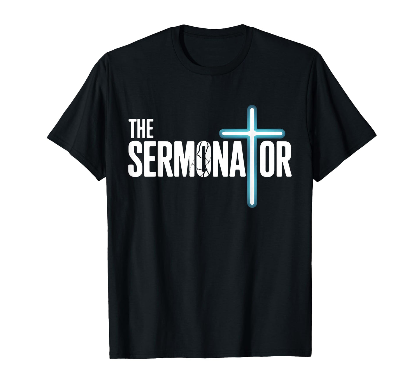 The Sermonator Christian Preacher Faith Humor Church T-Shirt