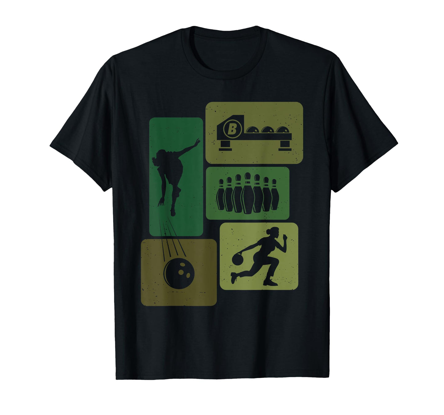 Funny Bowling Player Bowler Game Enthusiast Outfit Women T-Shirt