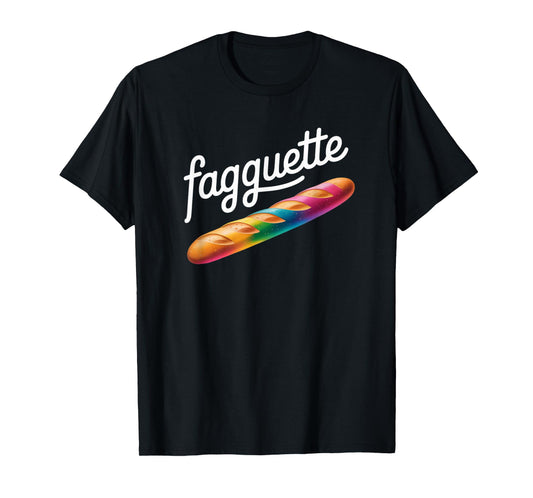 Fagquette Rainbow Bread Humorous LGBTQ Pride Bakery Funny T-Shirt