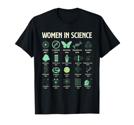 Women In Science - Chemistry Student Astronomy Lover T-Shirt