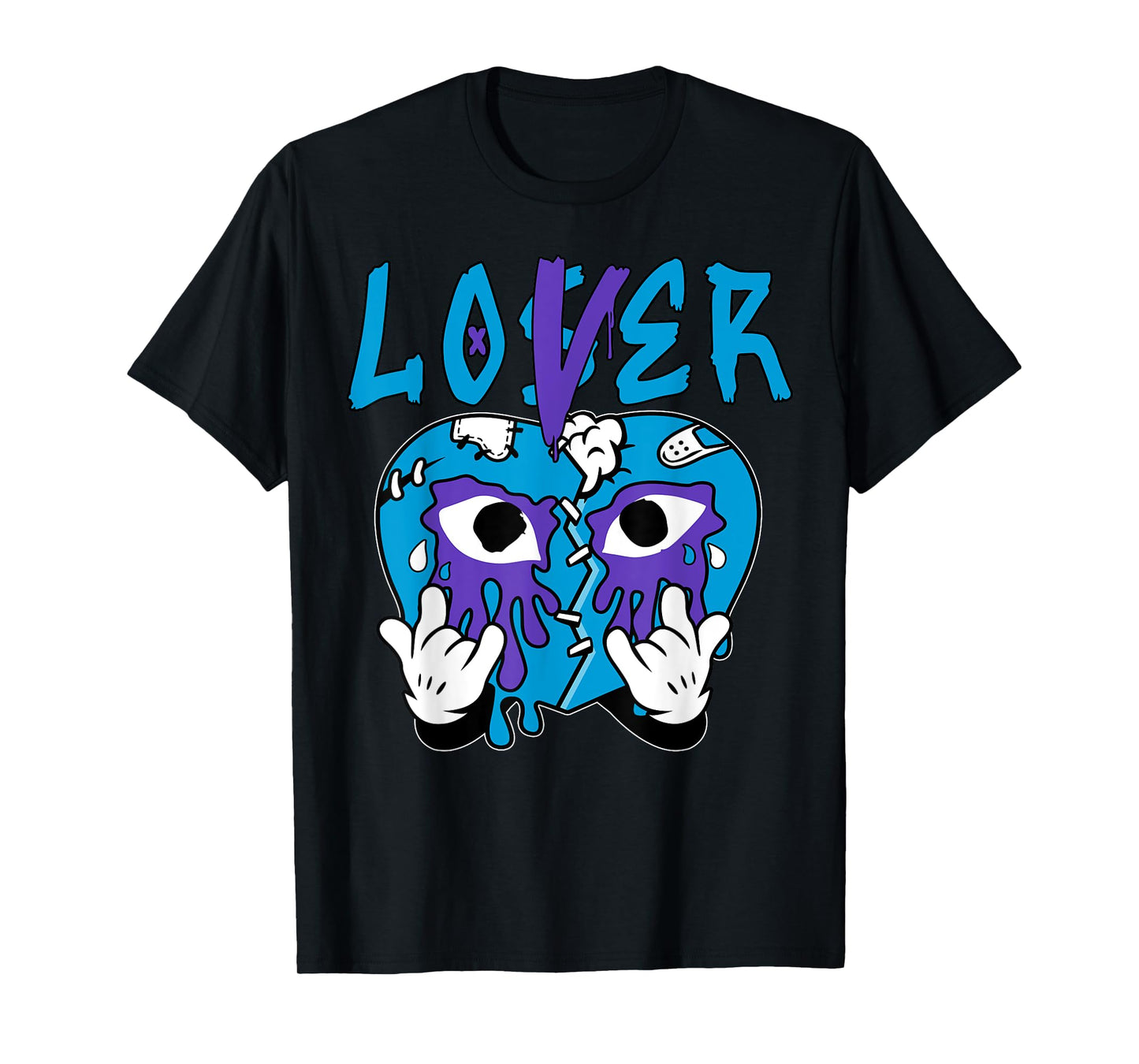 Loser Lover Drip Heart Tee Color Aqua Matching Outfit T-Shirt