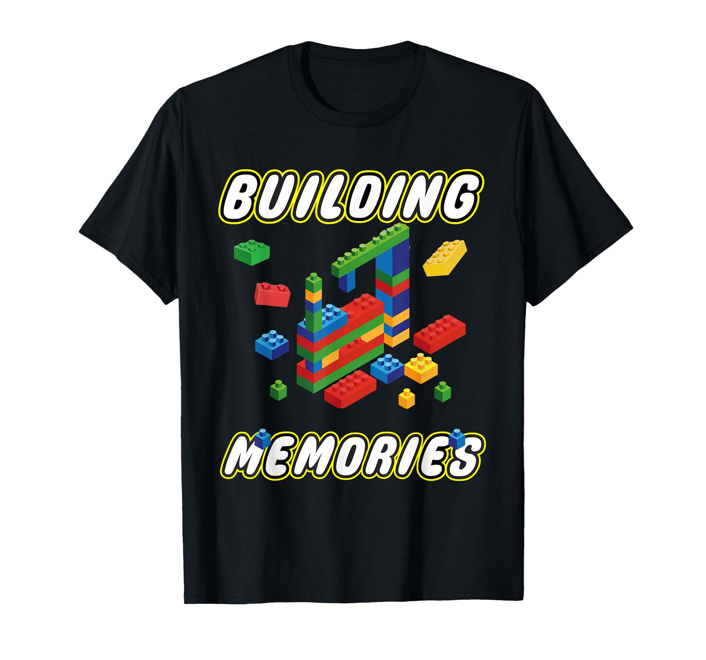 Building Memories Building Bricks Construction Builder T-Shirt