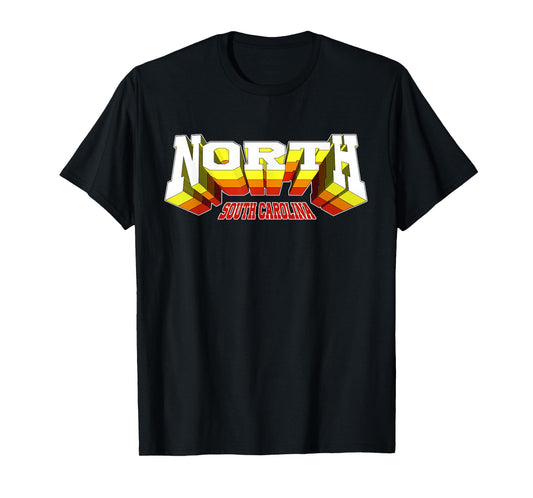 Retro North City SC South Carolina T-Shirt