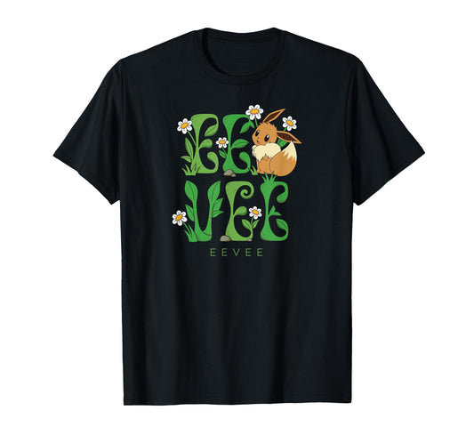 Pokémon - Eevee Floral First Generation Normal Type T-Shirt
