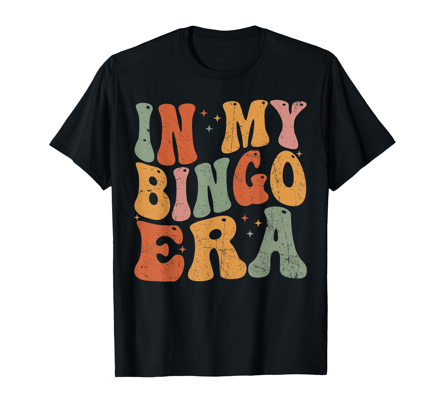 in My Bingo Era Retro Groovy T-Shirt