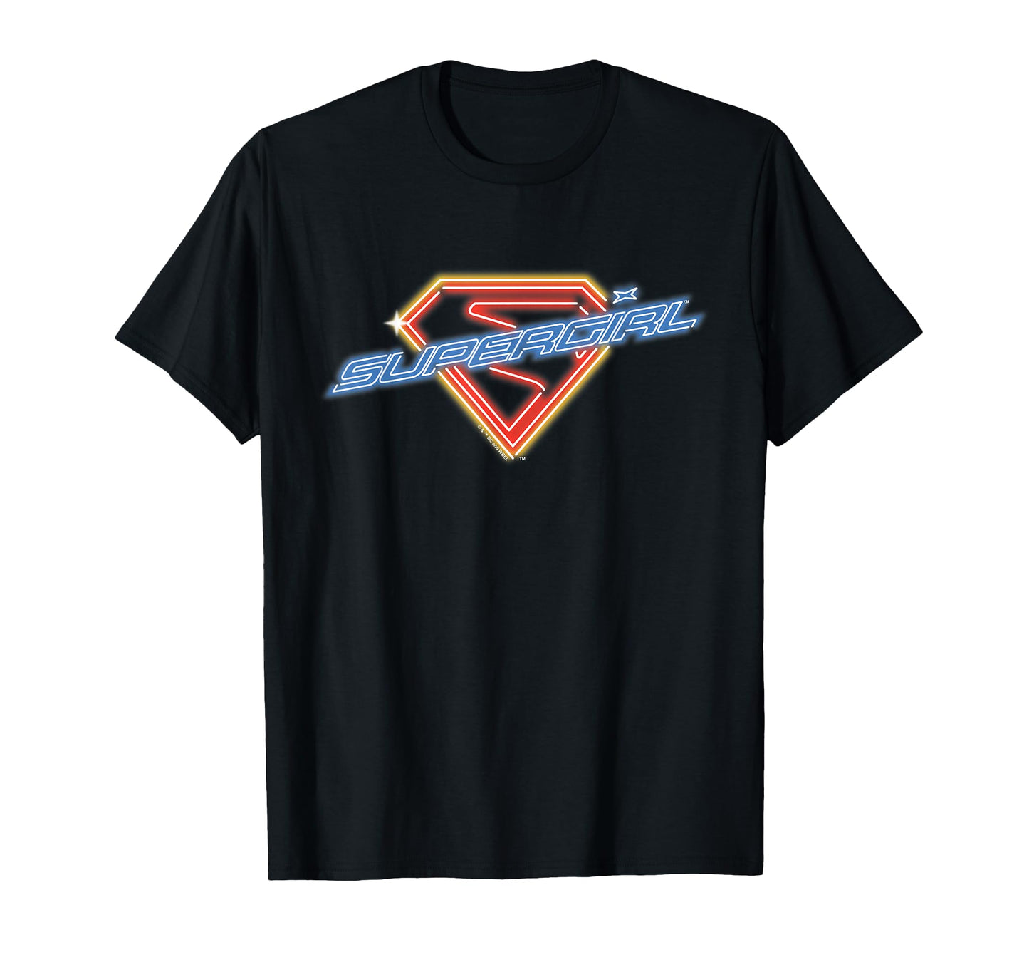 Supergirl 2026 Neon Glow Shield T-Shirt