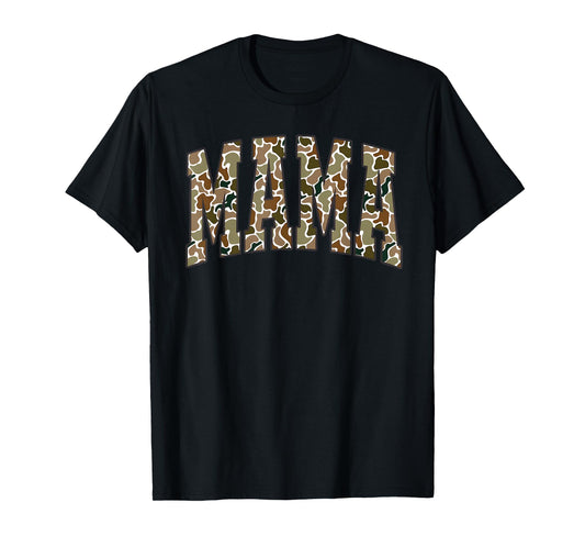Mama Mommy Happy Mother's Day Mom Life Retro Camouflage T-Shirt