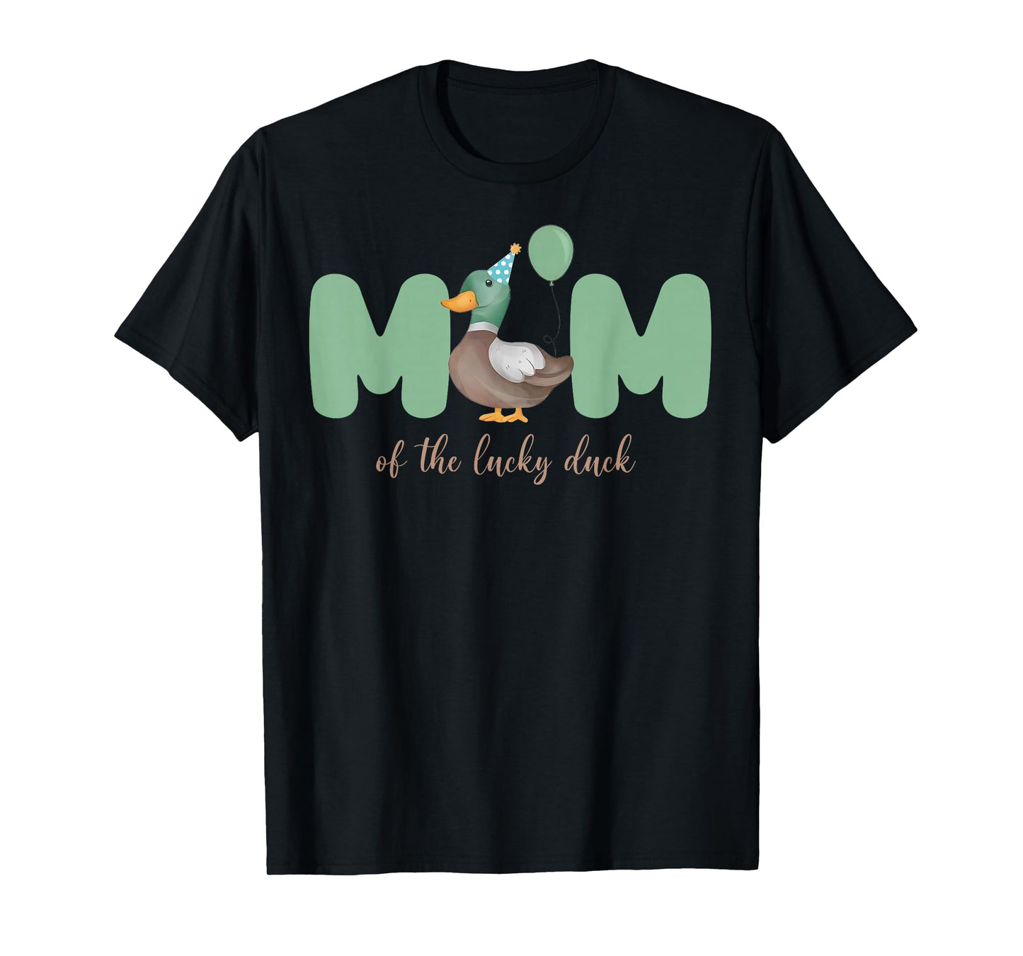 Mom of The Birthday Boy One Lucky Duck 1st Birthday Family T-Shirt