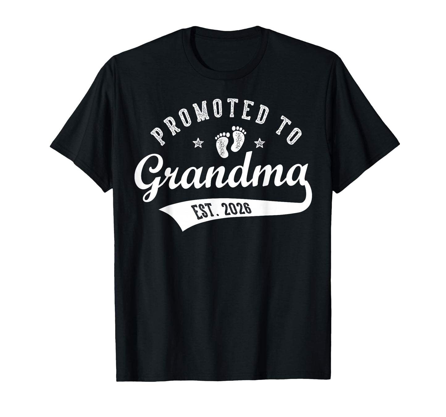 Promoted to Grandma Est. 2026 Baby Announcement Matching T-Shirt