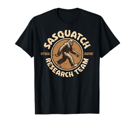 Sasquatch Official Research Team Fun Bigfoot Women Men Kids T-Shirt