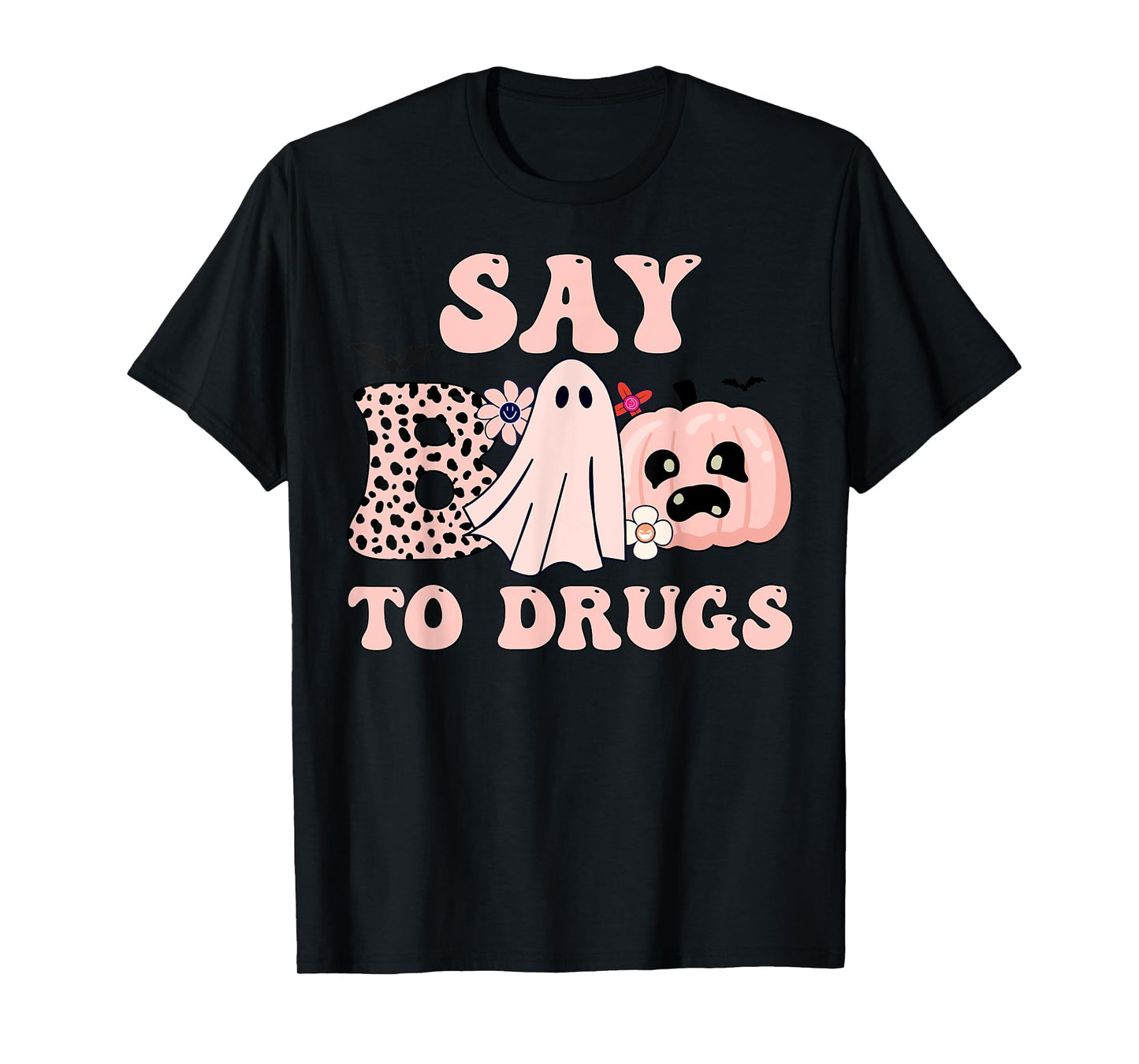 Say Boo To Drugs Halloween Funny Red Ribbon Week Awareness T-Shirt
