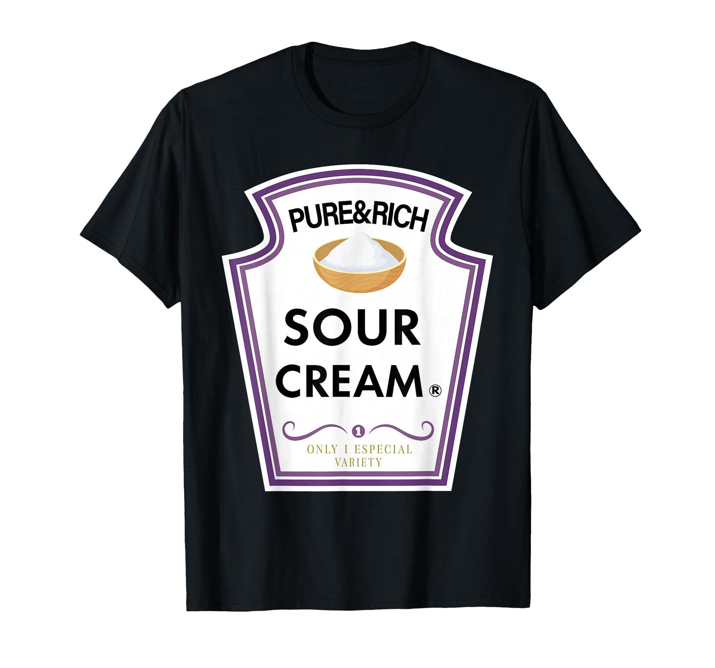 Funny Sour Cream Group Condiment Family Halloween Costume T-Shirt