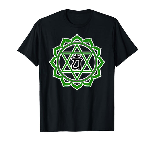 Yoga Anahata Heart Green Chakra T-Shirt
