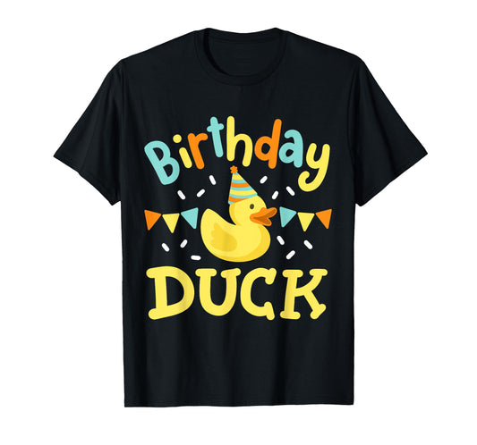 Birthday Duck Kids Girls Boys Rubber Duck Bday Party Family T-Shirt