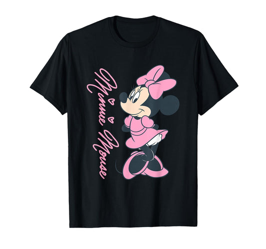 Disney Mickey Mouse and Friends Minnie Mouse Pink Hearts T-Shirt