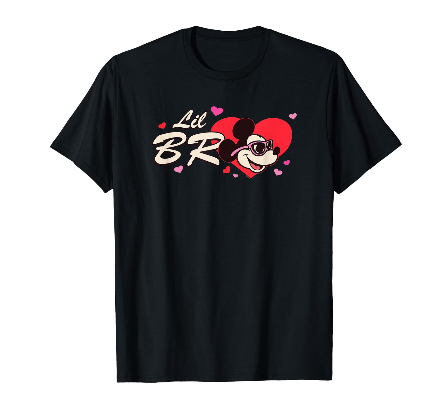 Disney Valentine's Day Lil Bro Gift Family Matching Trip T-Shirt