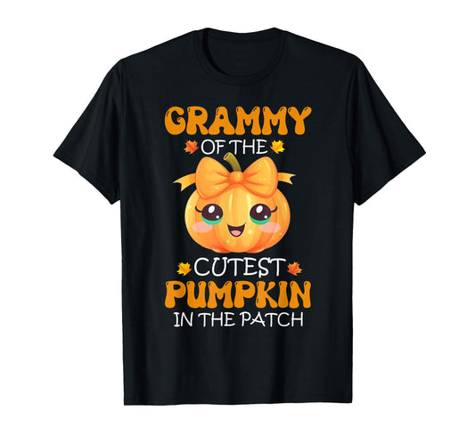 Grammy Of The Cutest Pumpkin In The Patch Halloween T-Shirt