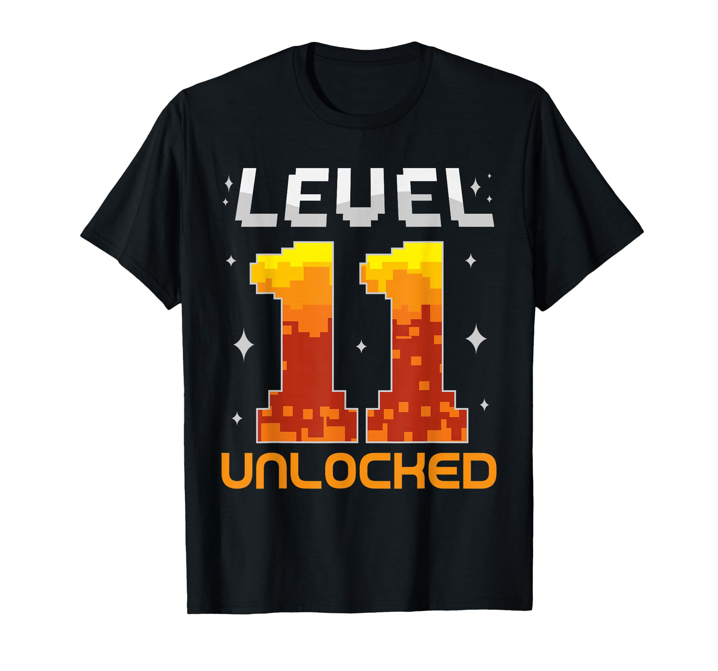 Level 11 Unlocked 11th Birthday Eleven Year Old Gamer Gaming T-Shirt