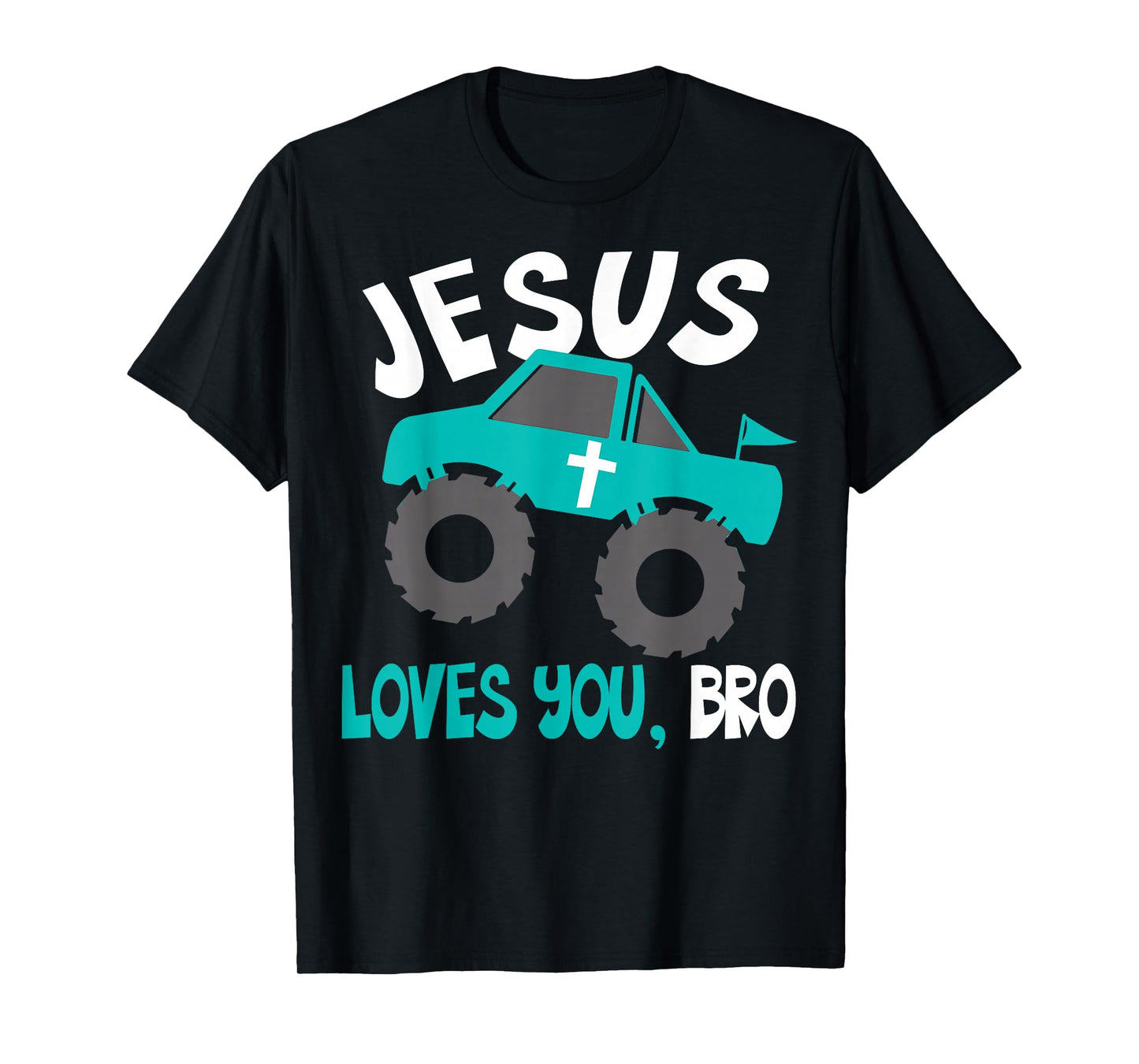 Christian Boys Jesus Loves You Bro Funny Faith Humorous Gift T-Shirt