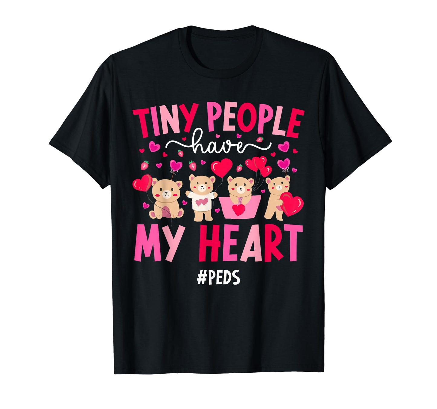 Valentine Peds Nurse Valentines Day Pediatric Nurse T-Shirt
