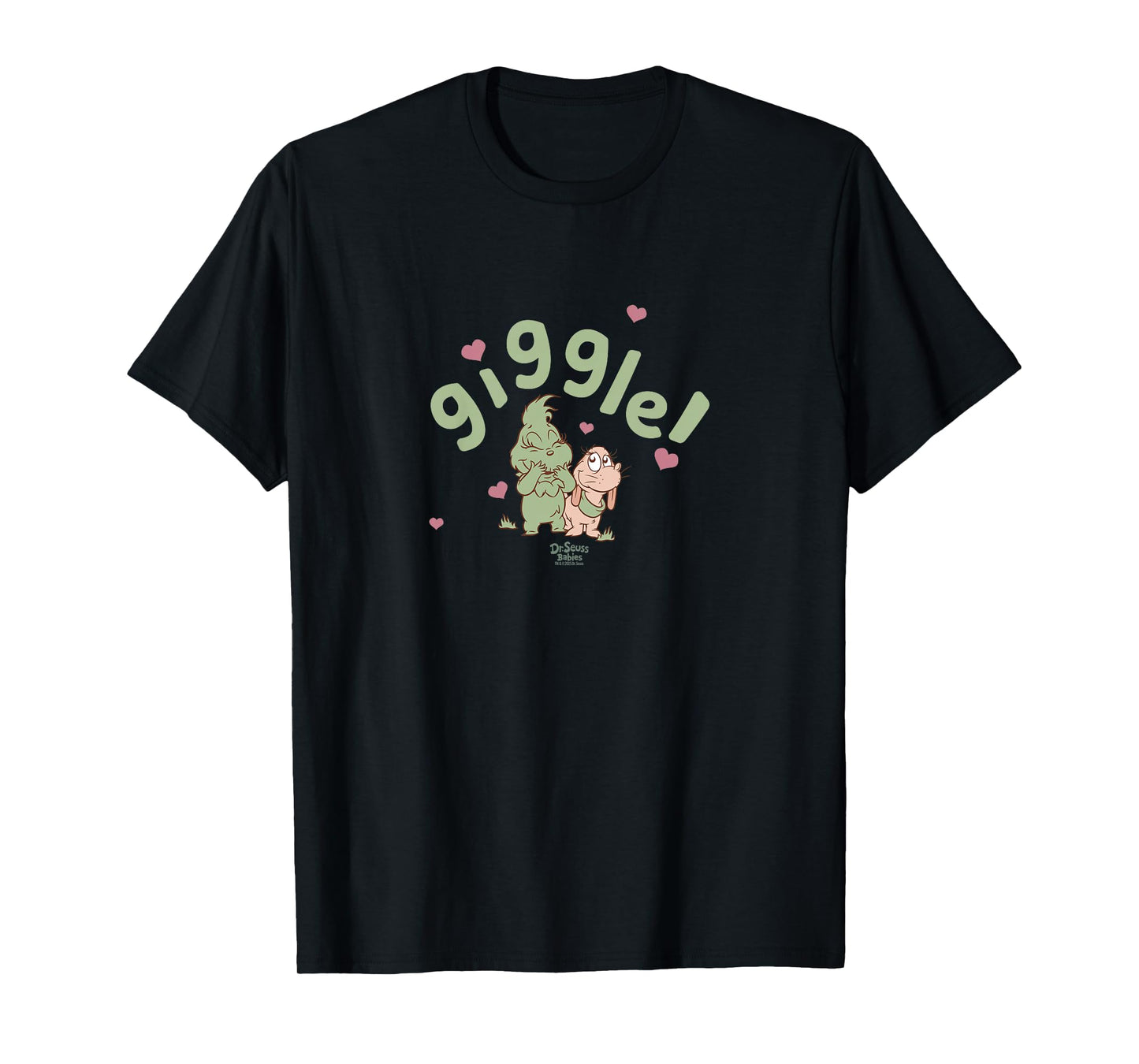 Dr. Seuss Baby Grinch and Max Giggle Officially Licensed T-Shirt