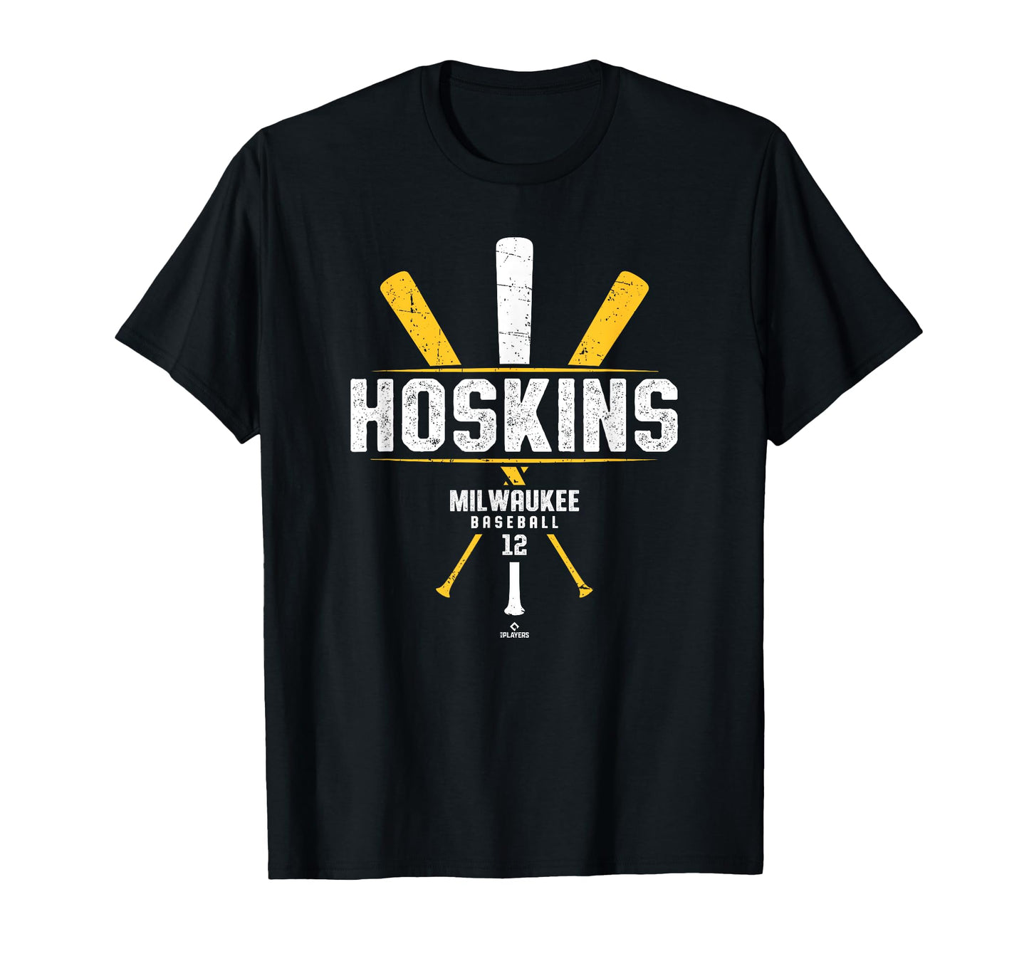 Vintage Baseball Bat Gameday Rhys Hoskins Milwaukee Baseball T-Shirt