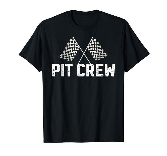 Race Car Driver Birthday Party Racing Family Pit Crew T-Shirt