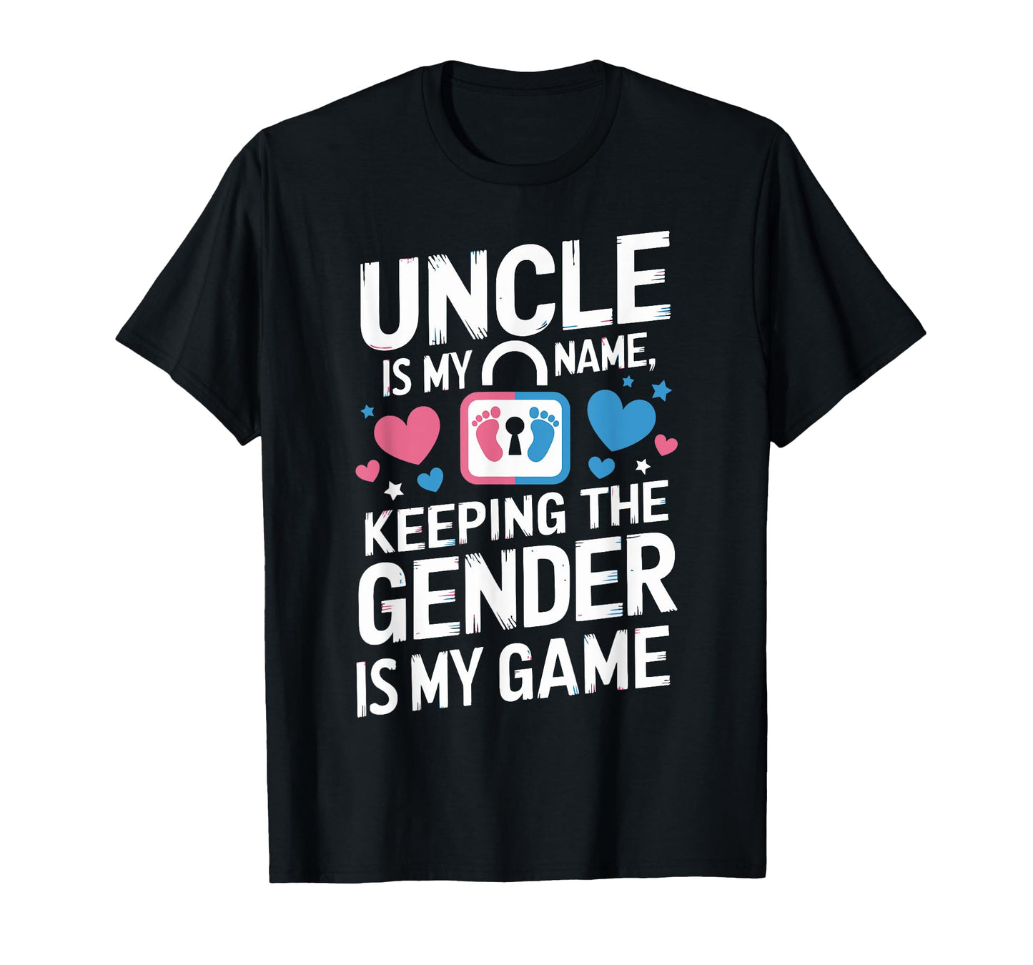 Gender Keeper Baby Reveal Cute Uncle Keeping Gender Game T-Shirt