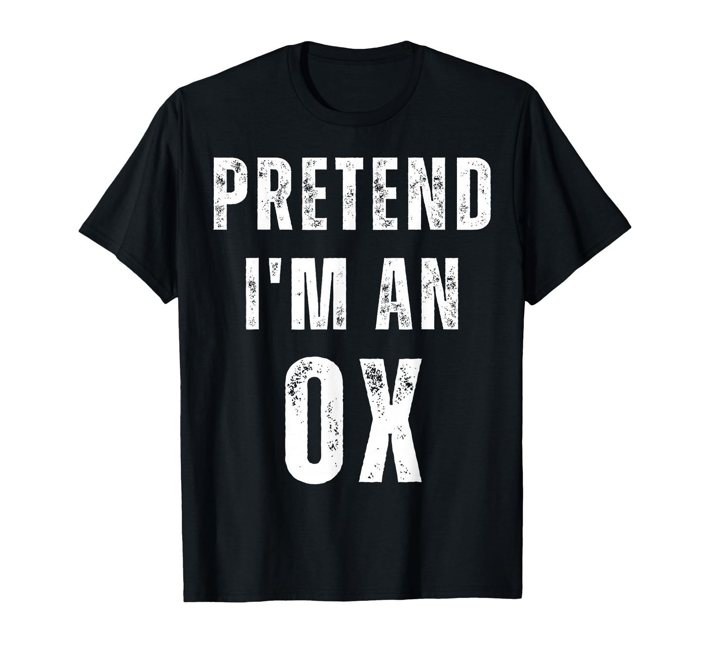 Pretend I'm an Ox Halloween Costume Funny Zodiac Graphic T-Shirt