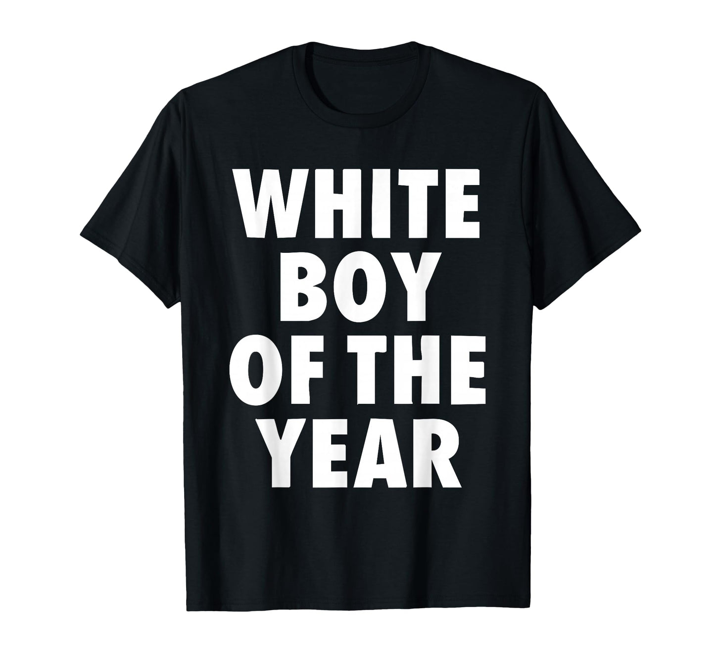 White Boy of The Year for Men Boys Kids Funny Graphic T-Shirt