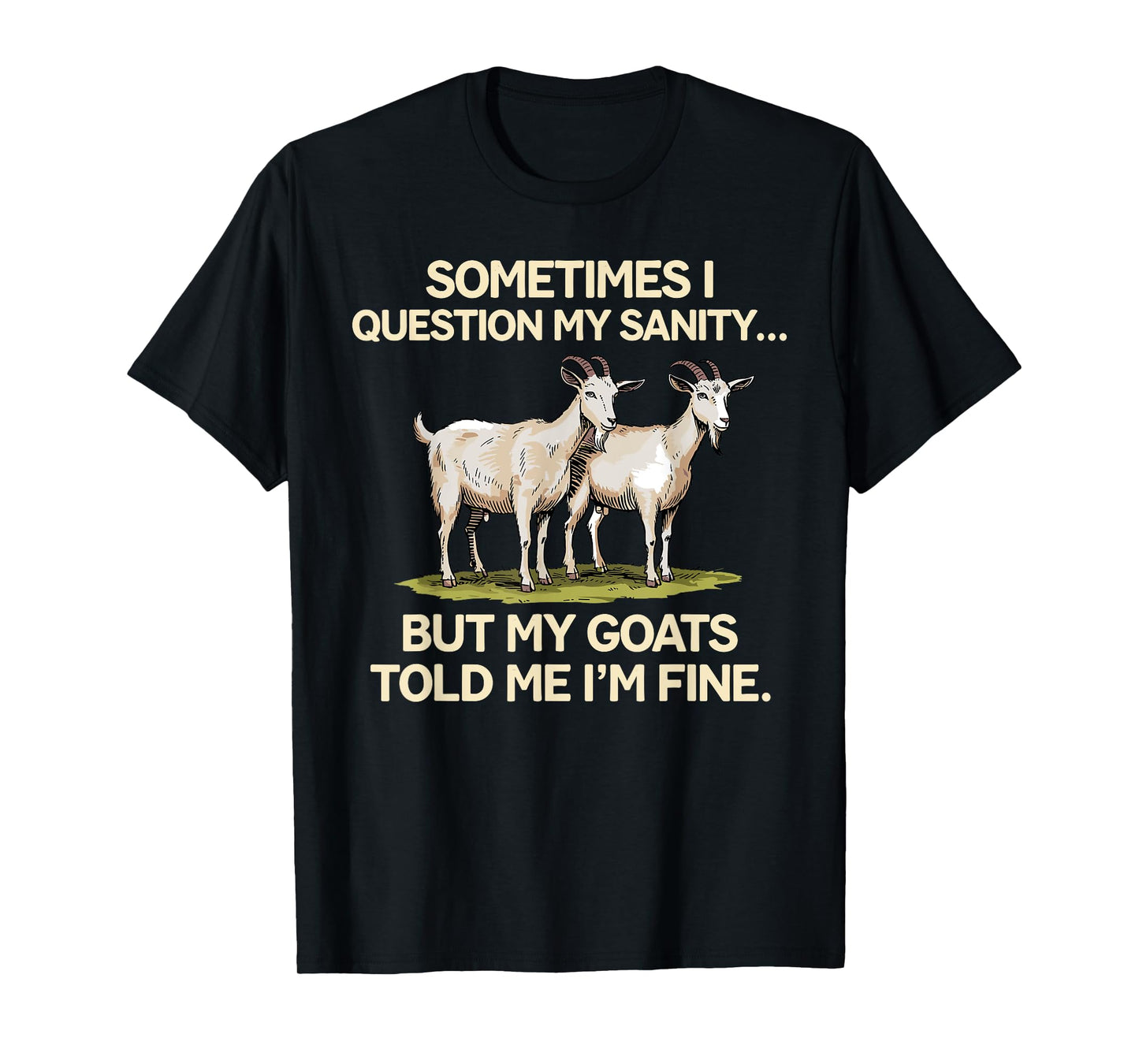 Funny Goat Design for Men Women Goat Farmer Pygmy Goat Lover T-Shirt