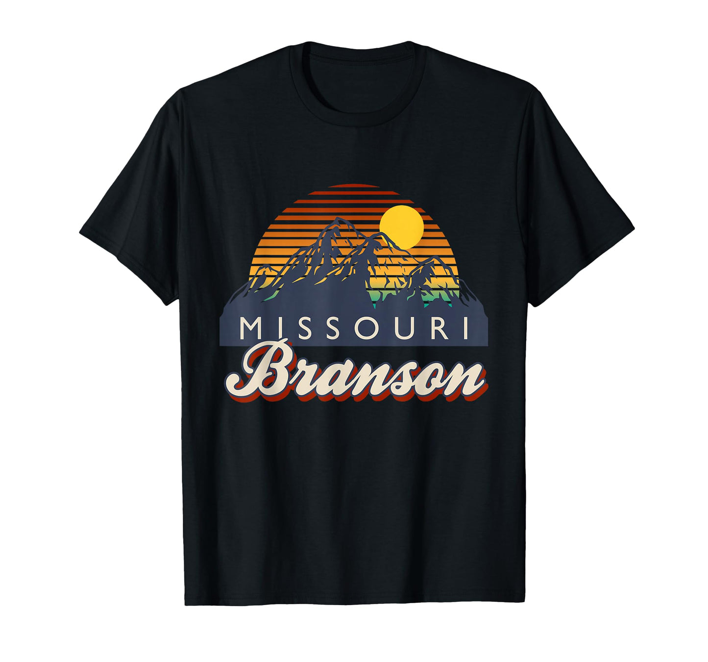 Branson Missouri Vintage Mountain Hiking Retro 80s 90s T-Shirt