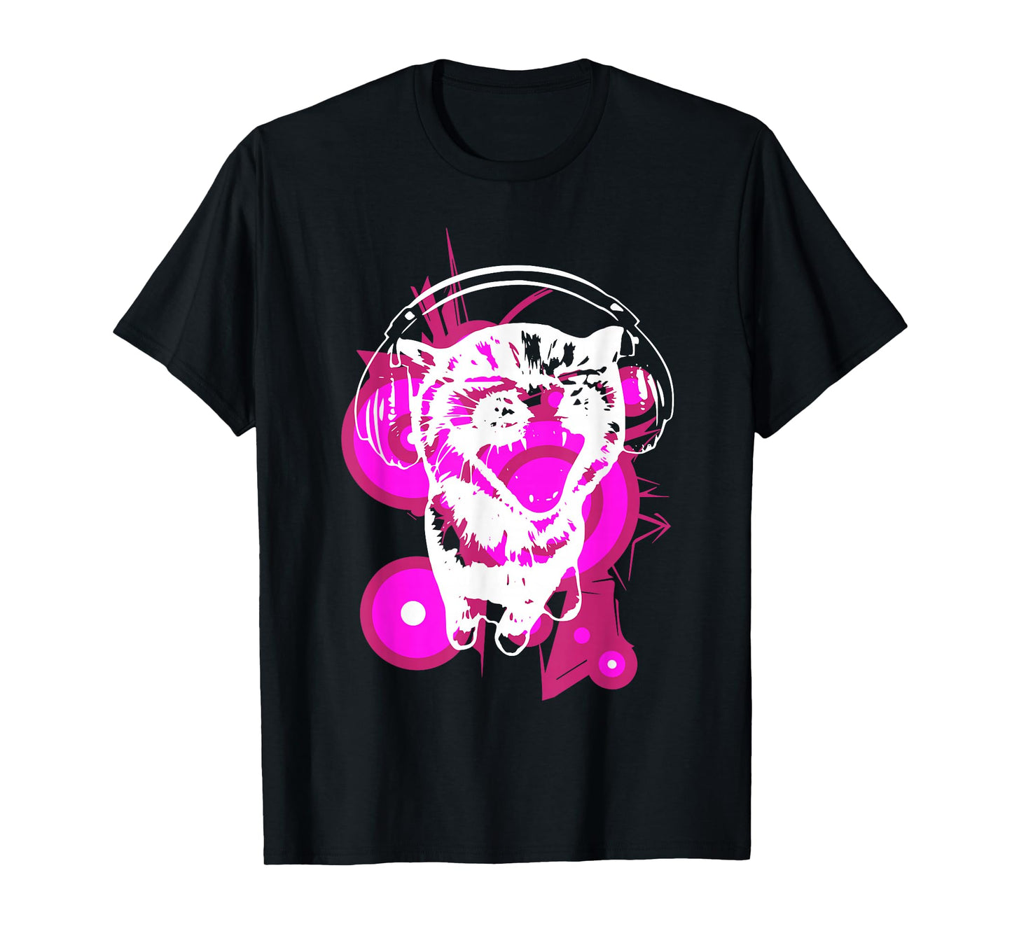 Frutiger Metro Y2K Cat Headphones T-Shirt