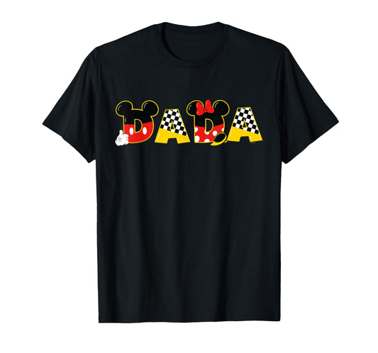 Disney Mickey Minnie Dada Father's Day Birthday Family Trip T-Shirt