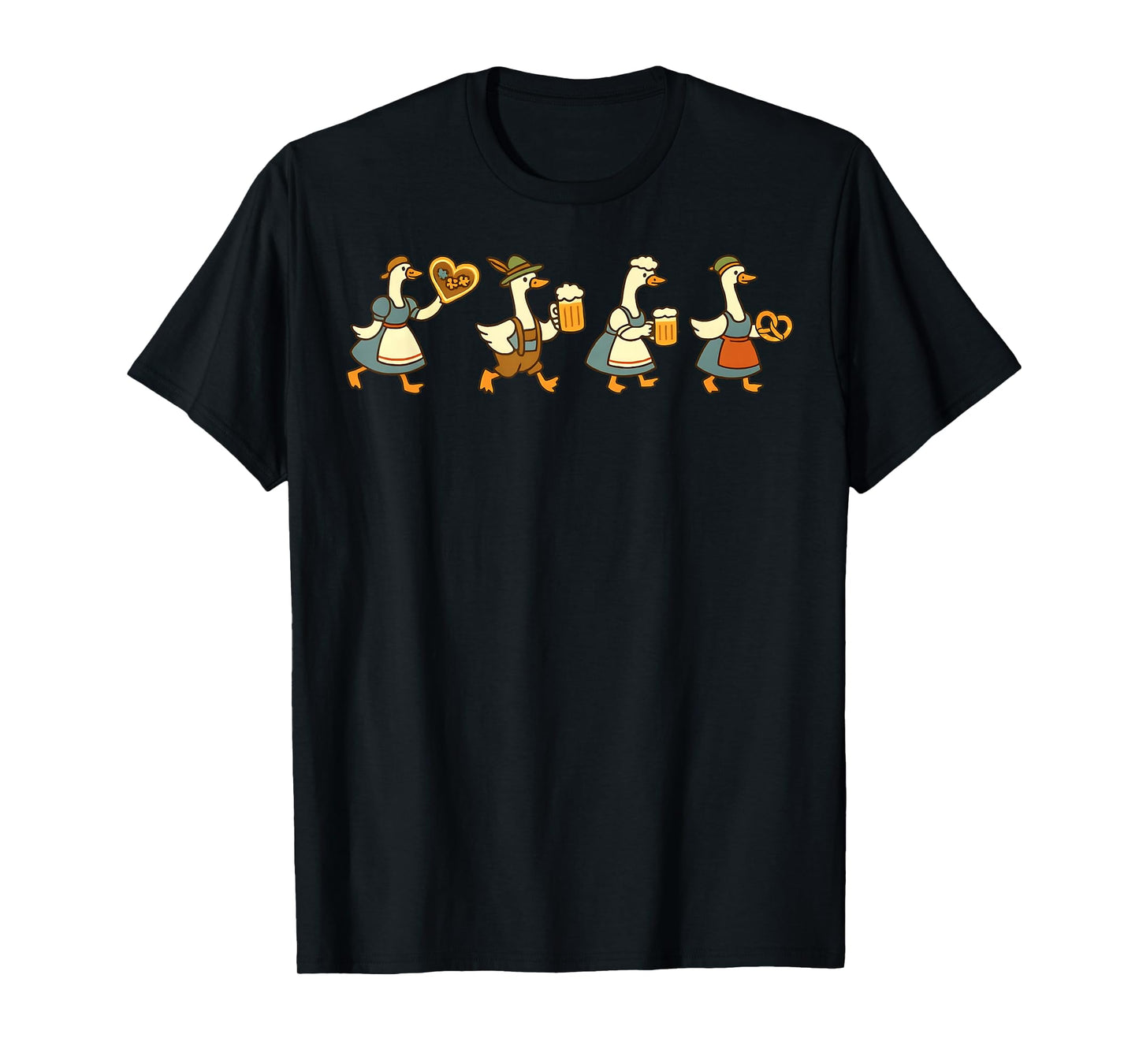 Oktoberfest Just a Fest Goose German Beer Prost Drinking T-Shirt