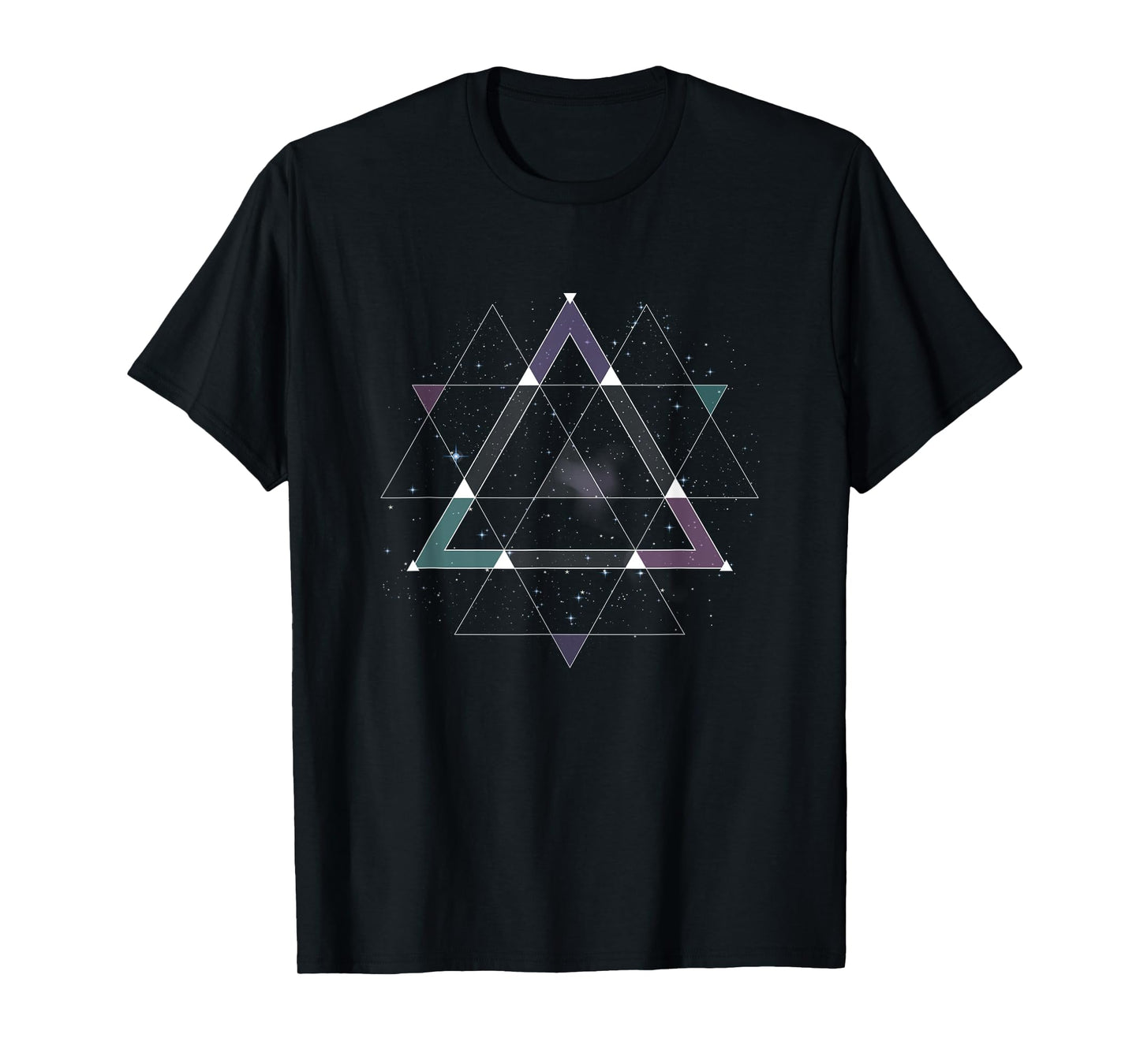 Sacred Geometry Space Psychedelic Spiritual Cosmic Geometric T-Shirt