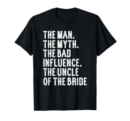 Uncle of the Bride Wedding T-Shirt