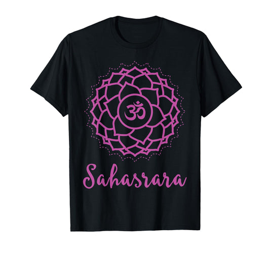 Sahasrara Violet Crown Chakra Symbol - Yoga T-Shirt