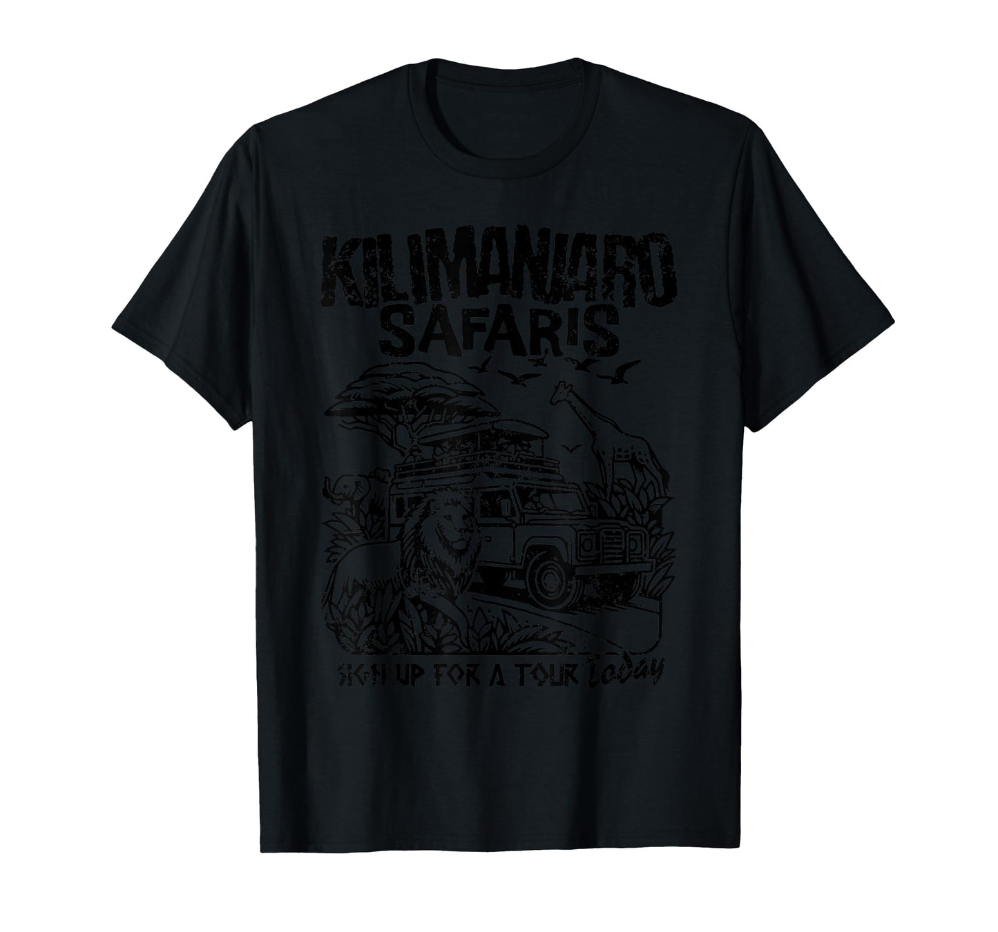Family Journey to Kilimanjaro Animal Safari, Theme Park T-Shirt