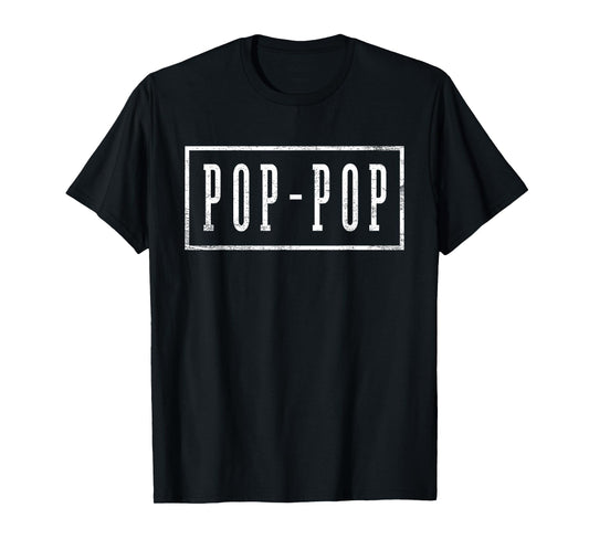 Pop-Pop - Sleek Framed Design Father's Day Pop-Pop T-Shirt