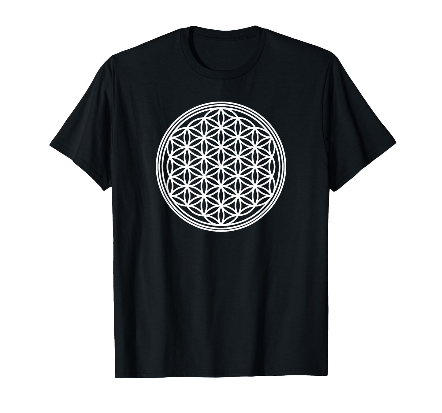 Flower of Life Sacred Geometry Symbol Yoga Meditation T-Shirt