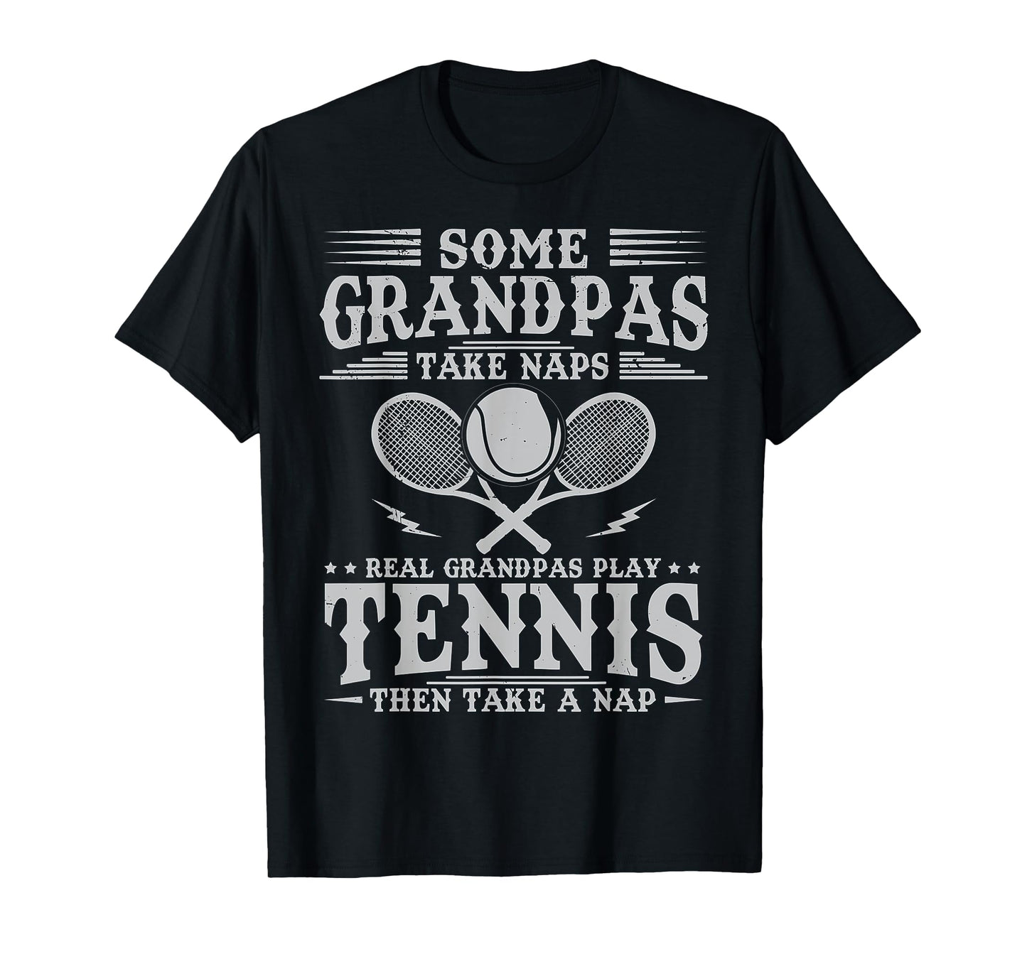 Funny Tennis Design for Men Grandpa Tennis Player T-Shirt