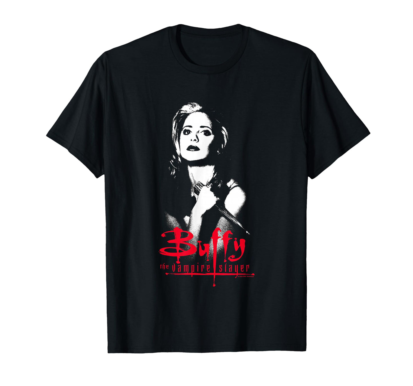 Buffy The Vampire Slayer Buffy Summers Shadowed Portrait T-Shirt