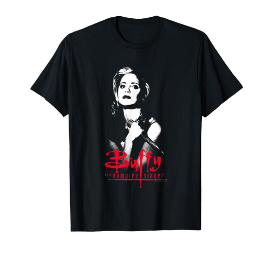 Buffy The Vampire Slayer Buffy Summers Shadowed Portrait T-Shirt