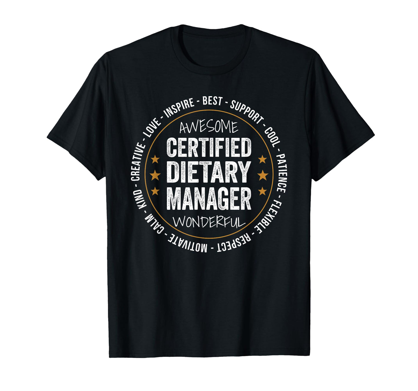 Certified Dietary Manager Gifts Appreciation Funny T-Shirt