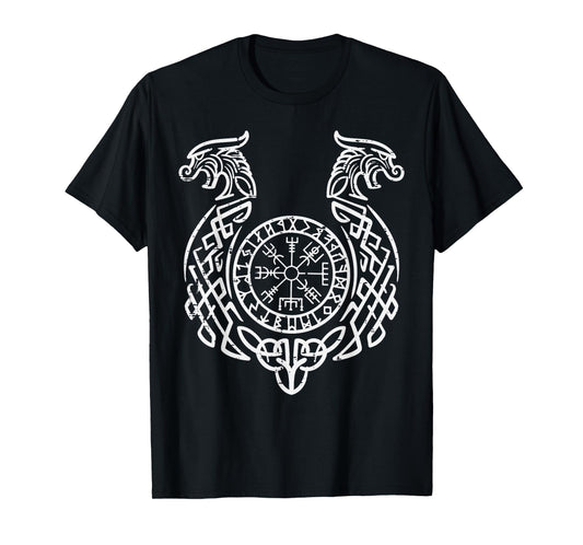 Viking Compass Helm Of Awe Norse Mythology Men Women Kids T-Shirt