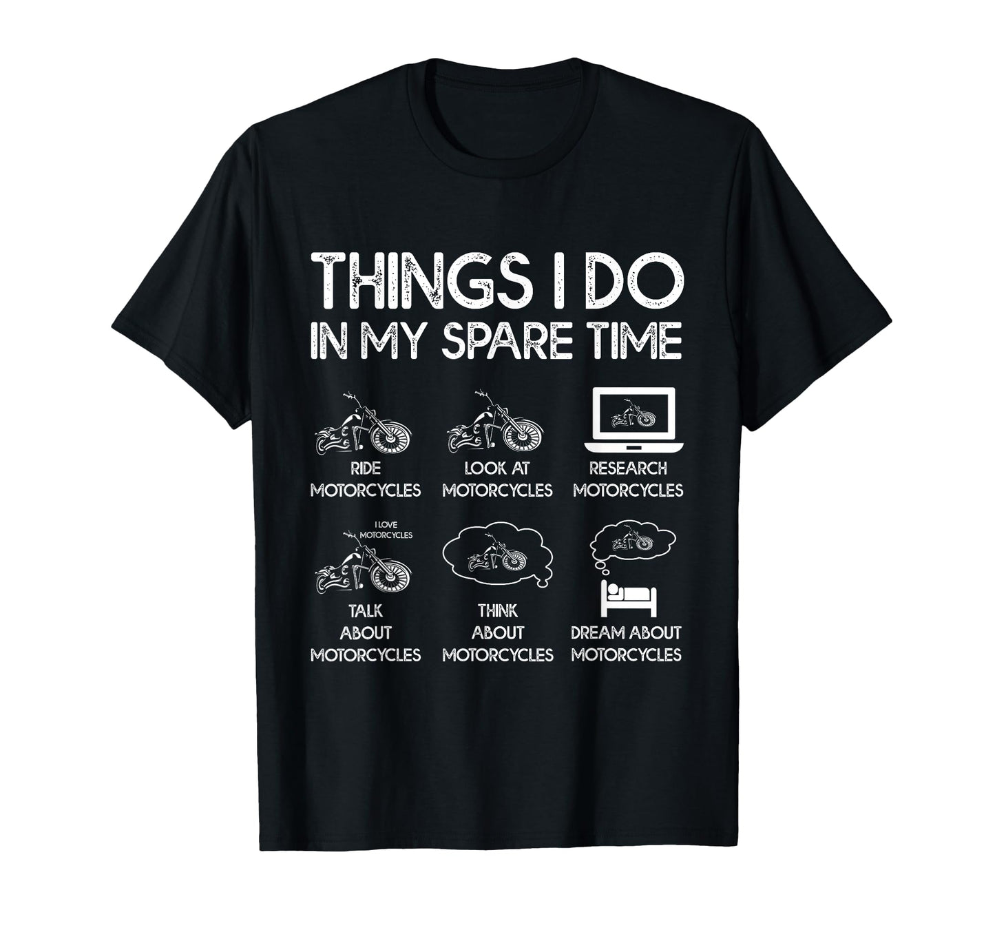 Things I Do in My Spare Time Motorcycle Rider T-Shirt